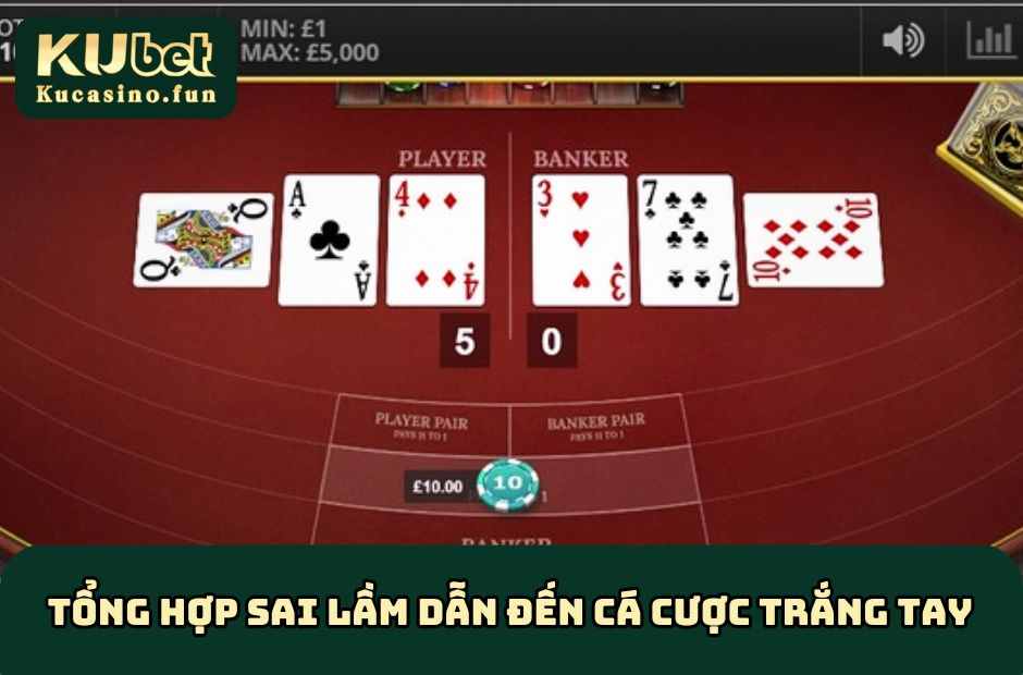 Tổng hợp sai lầm dẫn đến cá cược trắng tay